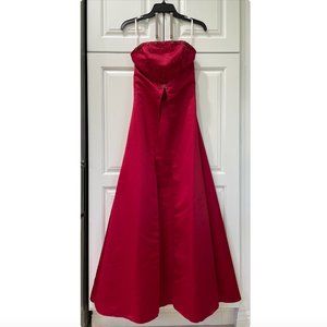 Eden Bridals Red Bridesmaid Dress Size 2 (Altered)